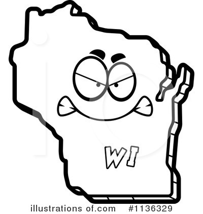 Wisconsin Clipart #1136329 by Cory Thoman