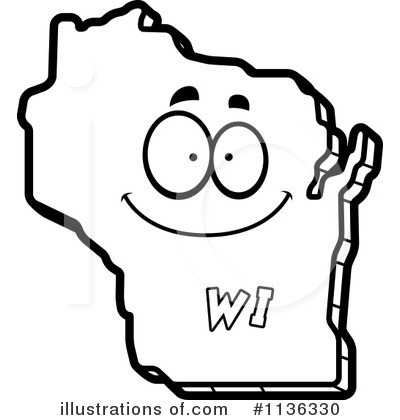 Wisconsin Clipart #1136330 by Cory Thoman