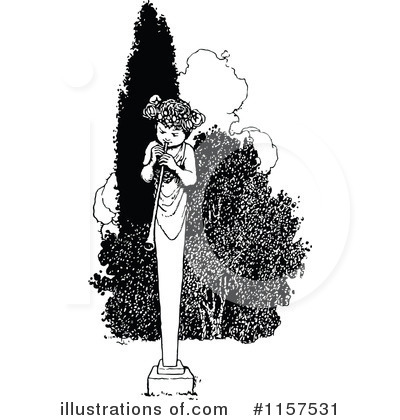 Royalty-Free (RF) Statue Clipart Illustration by Prawny Vintage - Stock Sample #1157531