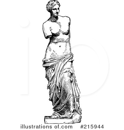 Royalty-Free (RF) Statue Clipart Illustration by BestVector - Stock Sample #215944
