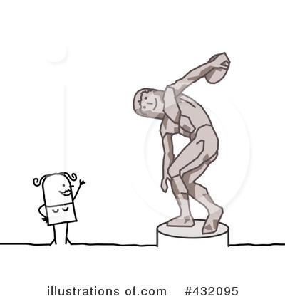 Royalty-Free (RF) Statue Clipart Illustration by NL shop - Stock Sample #432095