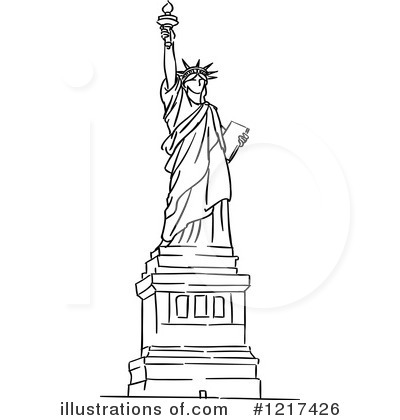 Statue Of Liberty Clipart #1217426 by Vector Tradition SM