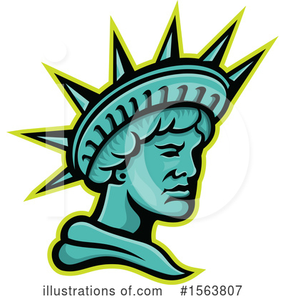Royalty-Free (RF) Statue Of Liberty Clipart Illustration by patrimonio - Stock Sample #1563807