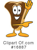 Steak Character Clipart #16887 by Mascot Junction