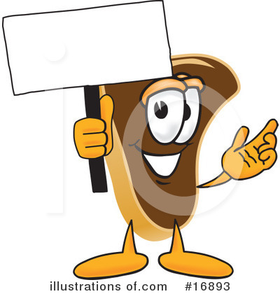 Royalty-Free (RF) Steak Character Clipart Illustration by Mascot Junction - Stock Sample #16893