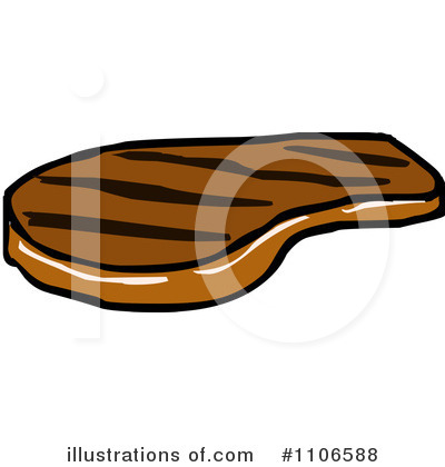 Royalty-Free (RF) Steak Clipart Illustration by Cartoon Solutions - Stock Sample #1106588