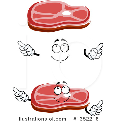 Royalty-Free (RF) Steak Clipart Illustration by Vector Tradition SM - Stock Sample #1352218