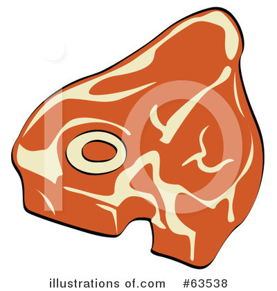 Royalty-Free (RF) Steak Clipart Illustration by Andy Nortnik - Stock Sample #63538