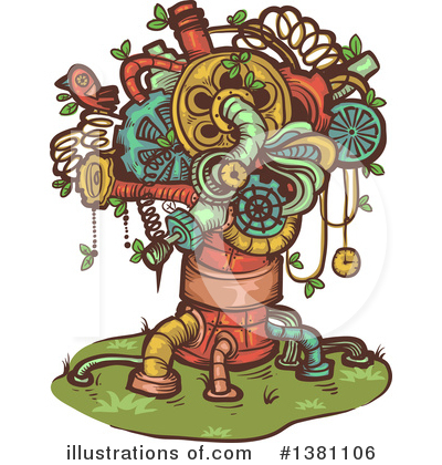Royalty-Free (RF) Steampunk Clipart Illustration by BNP Design Studio - Stock Sample #1381106