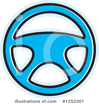 Royalty-Free (RF) Steering Wheel Clipart Illustration by Lal Perera - Stock Sample #1252301