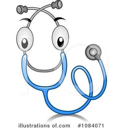 Royalty-Free (RF) Stethoscope Clipart Illustration by BNP Design Studio - Stock Sample #1084071