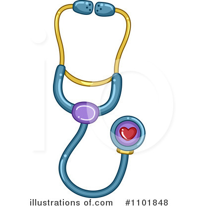 Royalty-Free (RF) Stethoscope Clipart Illustration by BNP Design Studio - Stock Sample #1101848