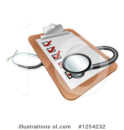 Royalty-Free (RF) Stethoscope Clipart Illustration by AtStockIllustration - Stock Sample #1254232