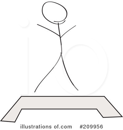 Royalty-Free (RF) Stick Fitness Clipart Illustration by Clipart Girl - Stock Sample #209956