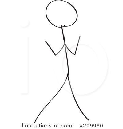 Royalty-Free (RF) Stick Fitness Clipart Illustration by Clipart Girl - Stock Sample #209960