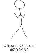 Stick Fitness Clipart #209960 by Clipart Girl