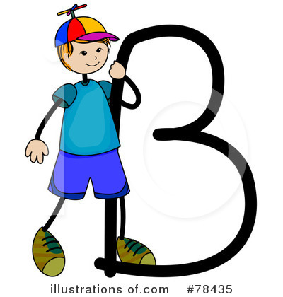 Stick Kid Alphabet Clipart #78435 by BNP Design Studio
