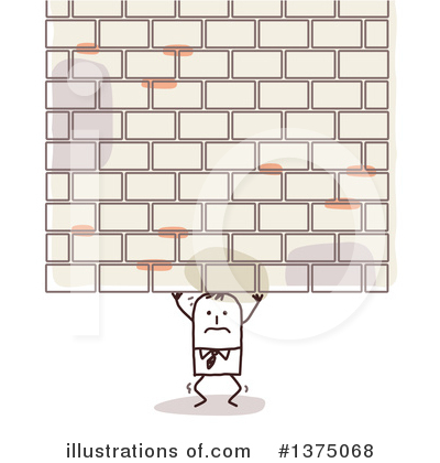 Royalty-Free (RF) Stick Man Clipart Illustration by NL shop - Stock Sample #1375068