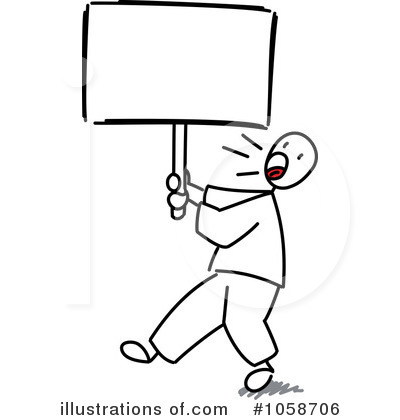 Royalty-Free (RF) Stick People Clipart Illustration by Frog974 - Stock Sample #1058706