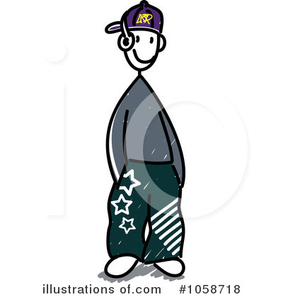 Royalty-Free (RF) Stick People Clipart Illustration by Frog974 - Stock Sample #1058718