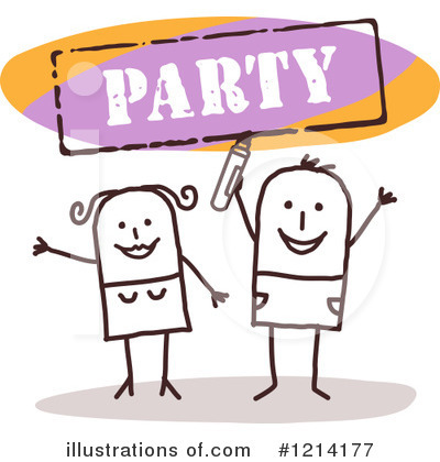 Royalty-Free (RF) Stick People Clipart Illustration by NL shop - Stock Sample #1214177