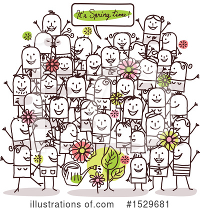 Royalty-Free (RF) Stick People Clipart Illustration by NL shop - Stock Sample #1529681