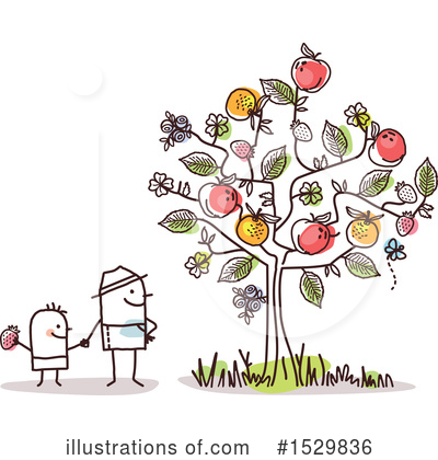 Orchard Clipart #1529836 by NL shop