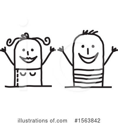 Royalty-Free (RF) Stick People Clipart Illustration by NL shop - Stock Sample #1563842
