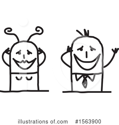 Royalty-Free (RF) Stick People Clipart Illustration by NL shop - Stock Sample #1563900
