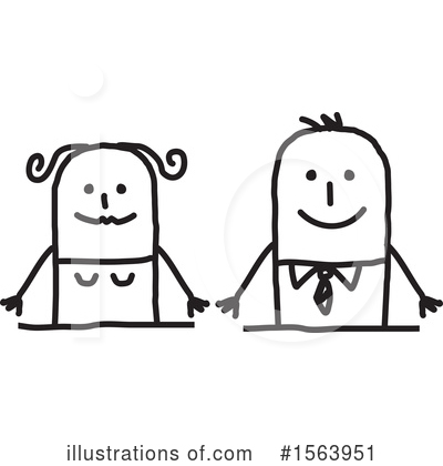 Royalty-Free (RF) Stick People Clipart Illustration by NL shop - Stock Sample #1563951