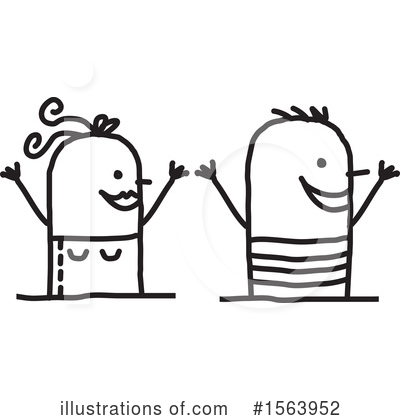 Royalty-Free (RF) Stick People Clipart Illustration by NL shop - Stock Sample #1563952
