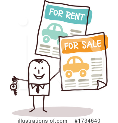 Car Salesman Clipart #1734640 by NL shop