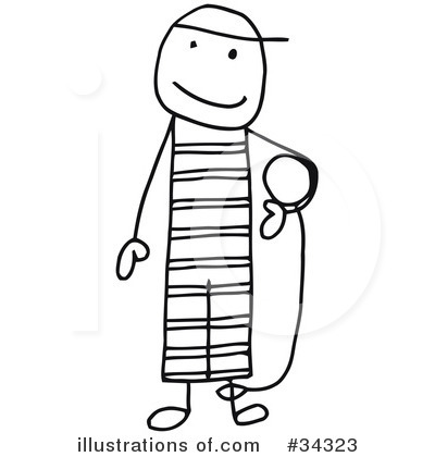 Royalty-Free (RF) Stick People Clipart Illustration by C Charley-Franzwa - Stock Sample #34323