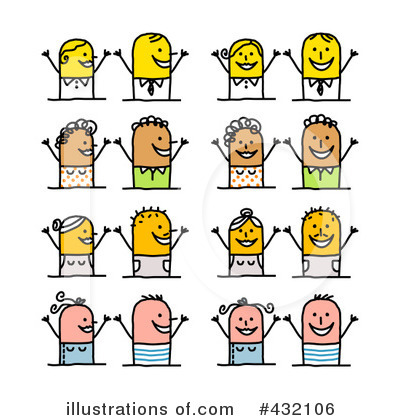 Royalty-Free (RF) Stick People Clipart Illustration by NL shop - Stock Sample #432106