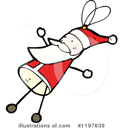 Royalty-Free (RF) Stick Santa Clipart Illustration by lineartestpilot - Stock Sample #1197639