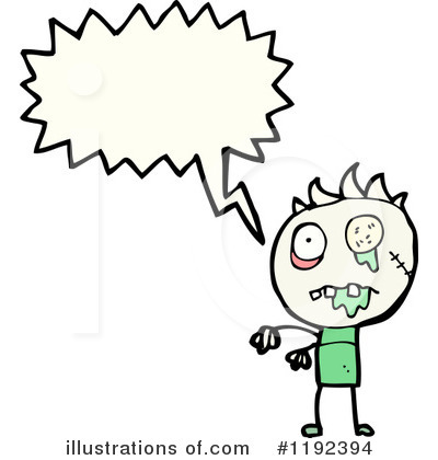 Royalty-Free (RF) Stick Zombie Clipart Illustration by lineartestpilot - Stock Sample #1192394