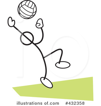 Volleyball Clipart #432358 by Johnny Sajem