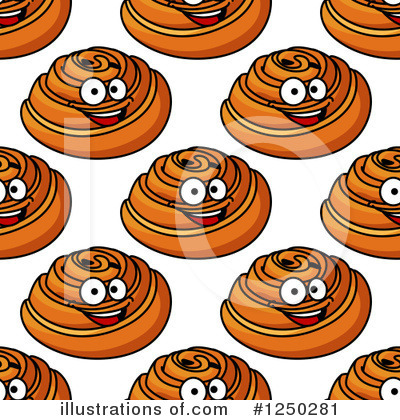 Cinnamon Roll Clipart #1250281 by Vector Tradition SM