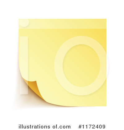 Royalty-Free (RF) Sticky Note Clipart Illustration by vectorace - Stock Sample #1172409