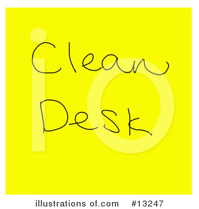 Royalty-Free (RF) Sticky Note Clipart Illustration by Jamers - Stock Sample #13247
