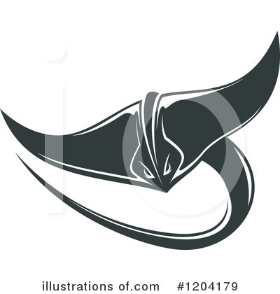 Royalty-Free (RF) Stingray Clipart Illustration by Vector Tradition SM - Stock Sample #1204179