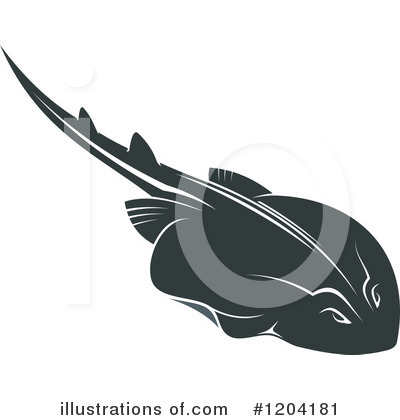 Royalty-Free (RF) Stingray Clipart Illustration by Vector Tradition SM - Stock Sample #1204181