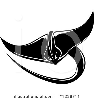 Royalty-Free (RF) Stingray Clipart Illustration by Vector Tradition SM - Stock Sample #1238711