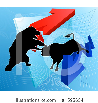 Bull Market Clipart #1595634 by AtStockIllustration