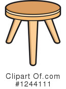 Stool Clipart #1244111 by Lal Perera
