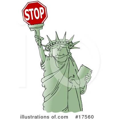 Royalty-Free (RF) Stop Clipart Illustration by djart - Stock Sample #17560