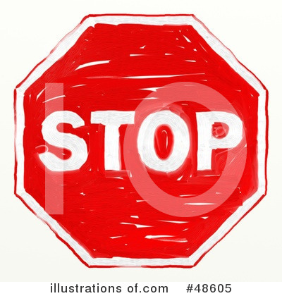 Royalty-Free (RF) Stop Clipart Illustration by Prawny - Stock Sample #48605