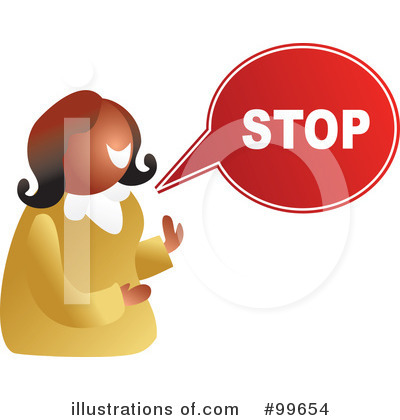 Royalty-Free (RF) Stop Clipart Illustration by Prawny - Stock Sample #99654