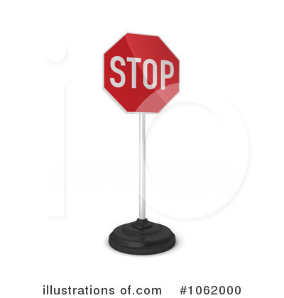 Royalty-Free (RF) Stop Sign Clipart Illustration by stockillustrations - Stock Sample #1062000