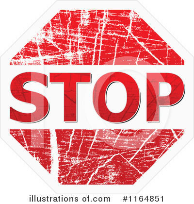 Royalty-Free (RF) Stop Sign Clipart Illustration by Andrei Marincas - Stock Sample #1164851